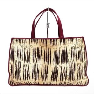 Vintage Fendi Tiger Stripe Pony Hair Tote Bag RARE